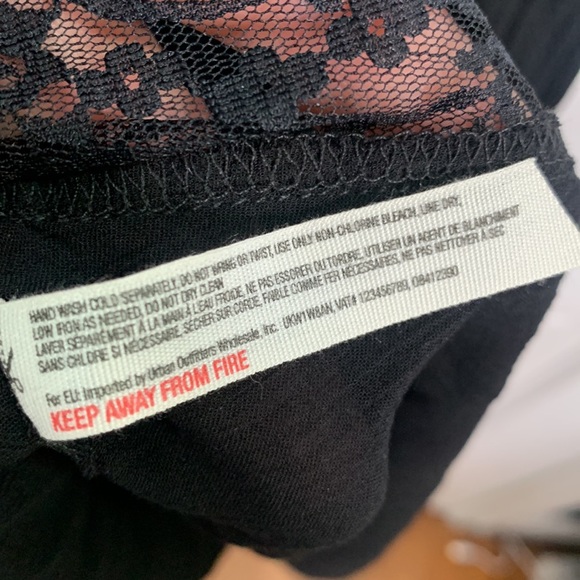 Free People Intimately Go Lightly Slip Lace Dress in Black W-624 Sz XS - Picture 8 of 10